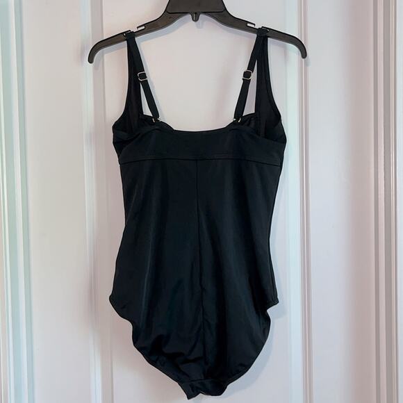 Tropical Escape One Piece Black Swimsuit - Picture 4 of 10